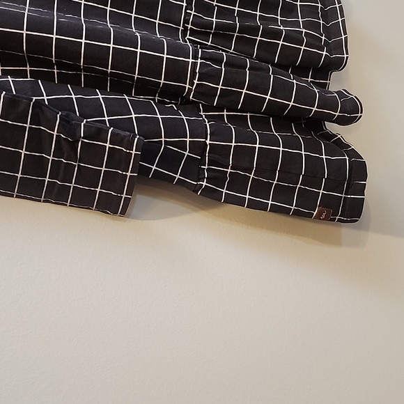 Tea Collection Black and White Checkered Drop Waist Dress 8 - Picture 5 of 9